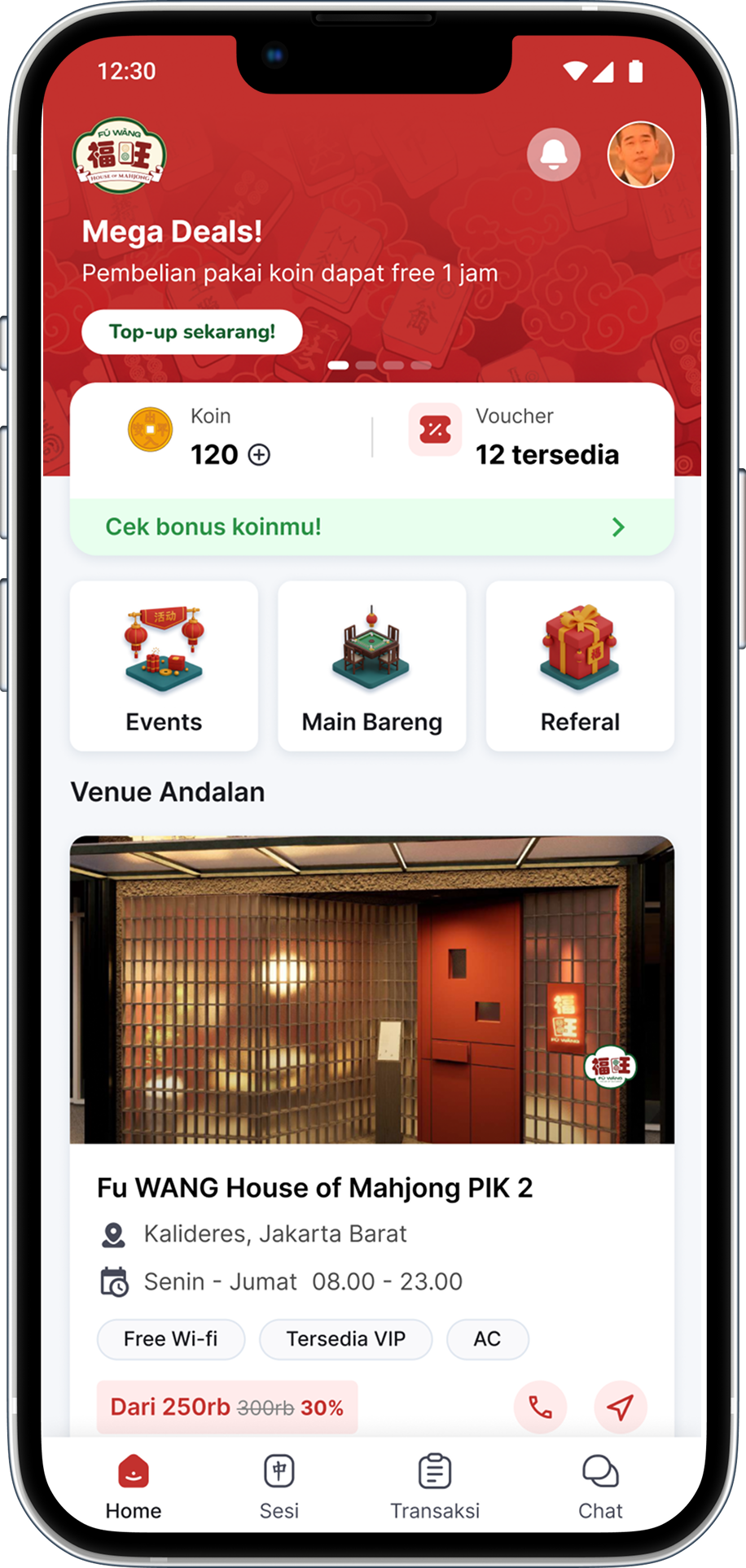 Fu Wang App Interface